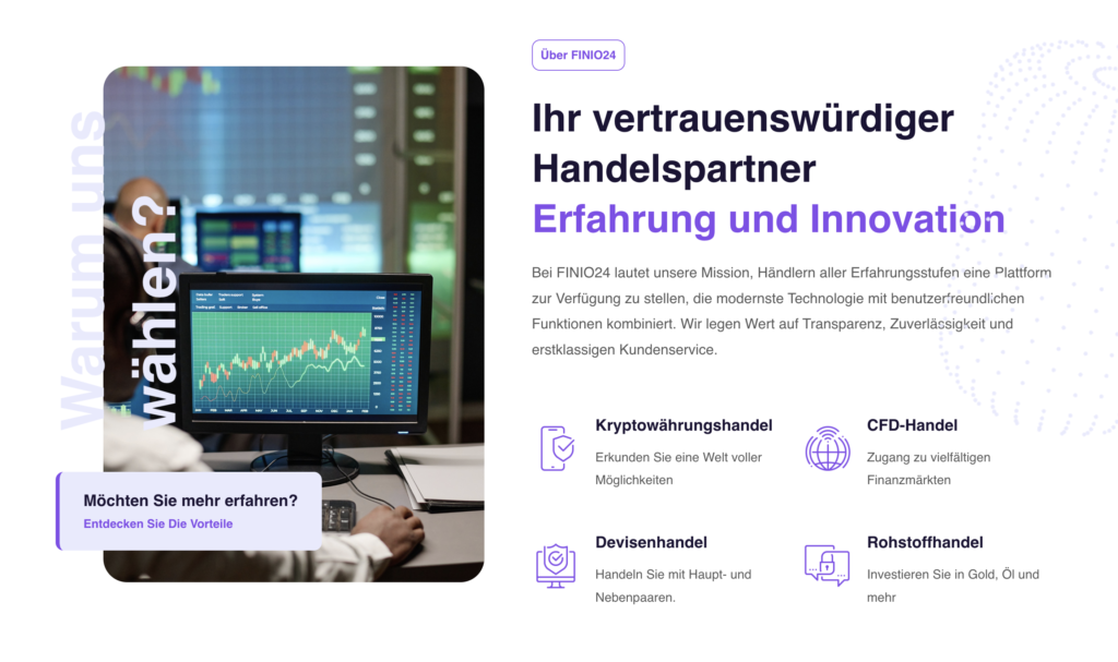 FINIO24.com Bewertung: Welche Plattformfunktionen gibt es und wie sicher ist das System? FINIO24.com