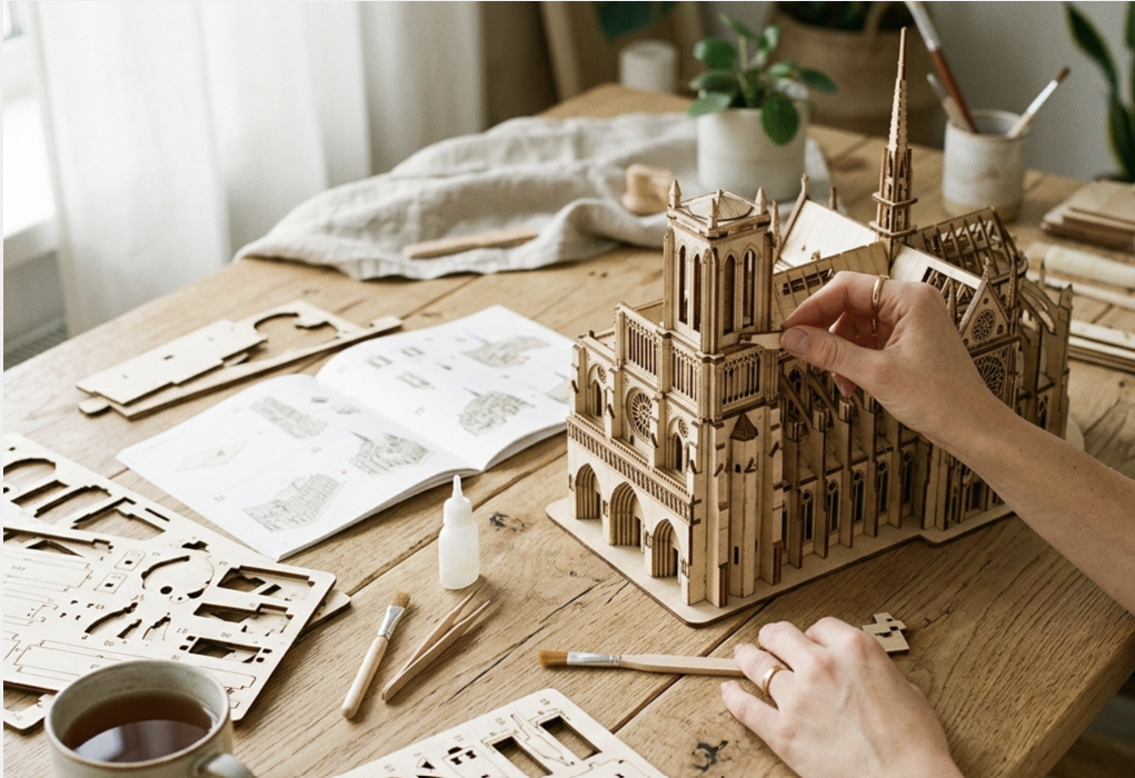 3D-Holzpuzzles: Warum das geduldige Basteln in drei Dimensionen erwachsene Hobbyisten begeistert 3D-Holzpuzzles